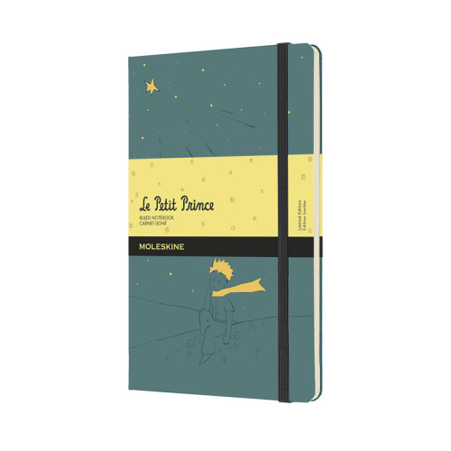 Записная книжка Moleskine Le Petit Prince средняя / Линейка Темно-зеленый (8056420857290)