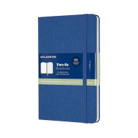 Записник Moleskine Two-Go медіум / Лазурний TWOGO31B40
