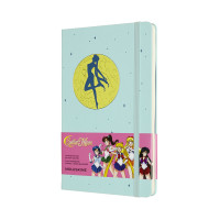 Записник Moleskine Sailor Moon середній / Нелінований М’ятний LESRQP062C