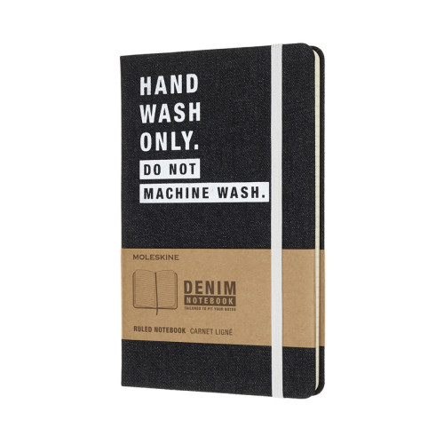 Блокнот Moleskine Denim средний / Линейка Hand Wash (8058341710739)