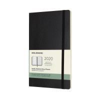 Еженедельник Moleskine 2020 средний / Черный Мягкий (8058647628929)