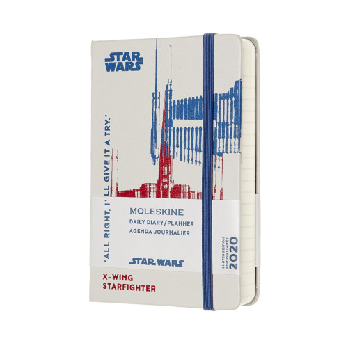 Дневник Moleskine 2020 Star Wars карманный / Белый (8053853600202)