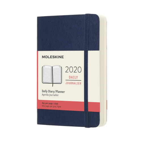 Щоденник Moleskine 2020 кишеньковий / Сапфір М’який DSB2012DC2Y20