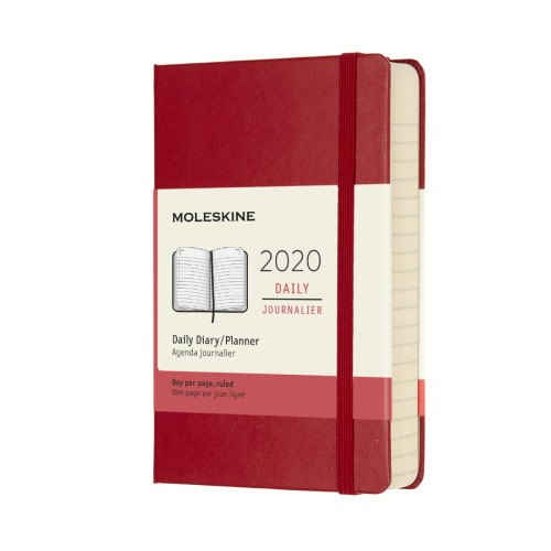 Дневник Moleskine 2020 карманный / Красный (8058647628738)