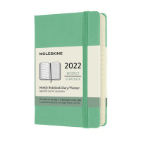 Щотижневик Moleskine 2022 кишеньковий / Ментол DHK4612WN2Y22