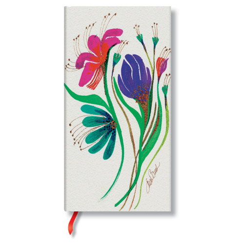 Записная книжка Paperblanks Причудливые Создание слим 18х9 см Линейка Дикие Цветы (9781439716380)