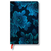 Записная книжка Paperblanks Атлас карманный 9,5х14 см Линейка Синяя Муза (9781439729618)