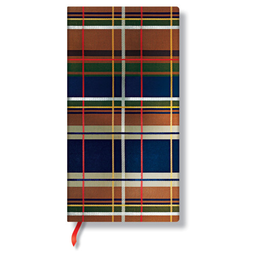 Записная книжка Paperblanks Шотландка слим 18х9 см Линейка Челси (9781439731710)