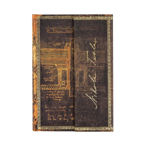 Записная книжка Paperblanks Тесла 9,5х14 см карманный Линейка (9781439754634)