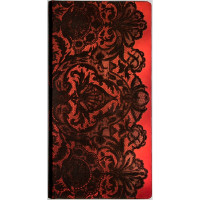 Записная книжка Paperblanks Кружево Аллюр слим 18х9 см Линейка Красный (9781439732502)