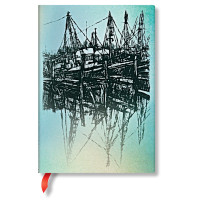 Записная книжка Paperblanks Алистар Белл средний 12х18 см Линейка Лодка (9781439731772)