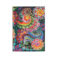 Записная книжка Paperblanks Olena's Garden Flexi средний 12х18 см Лунный свет 176 в. (9781439756287)