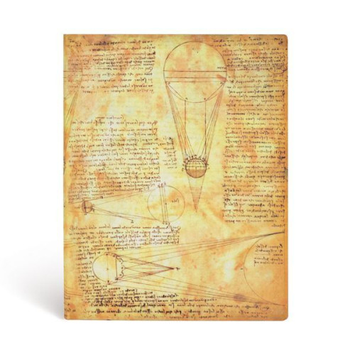 Записная книжка Paperblanks Леонардо да Винчи 23х18 см большой Линейка Flexi 240ст. (9781439744581)