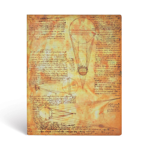 Записная книжка Paperblanks Леонардо да Винчи 23х18 см большой Линейка Flexi 176 в. (9781439744574)