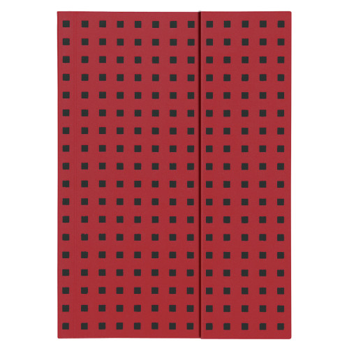 Записная книжка Paper-Oh Quadro B5 / Нелинированный Красный на Черном (9781439790571)
