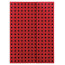 Записная книжка Paper-Oh Quadro B6 / Нелинированный Красный на Черном (9781439790670)