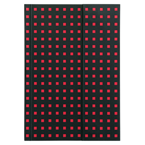 Блокнот Paper-Oh Quadro B6 / Линейка Черный на Красном (9781439790601)
