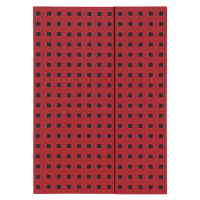 Записник Paper-Oh Quadro B5 / Лінійка Червоний на Чорному OH9056-4