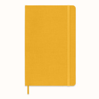 Записник Moleskine Silk середній / Лінійка Жовтогарячий (8056598853070)