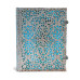 Записная книжка Paperblanks Серебряная Филигрань большой 23х18 см Линейка Лазурная (9781439725603)