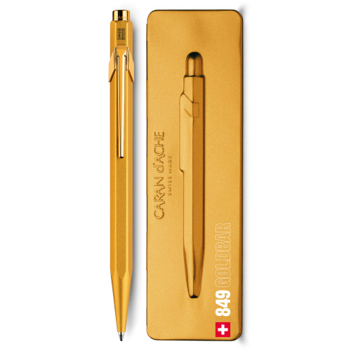 Ручка Caran d'Ache 849 Goldbar Золотиста + box (849.999)