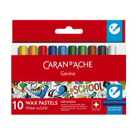 Пастель Воскова Акварельна Caran d'Ache School Line Картонний бокс, 10 кольорів 7502.710