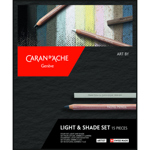 Набор Caran d'Ache Artist Light & Shade Картонный бокс, 15 предметов (7630002335782)
