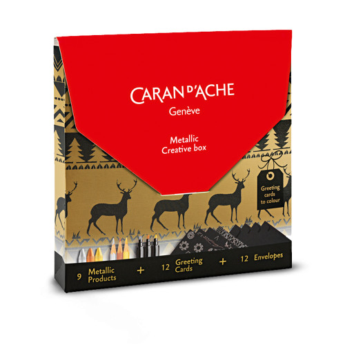 Набор Caran d'Ache Creative Box (9 шт. + 12 открыток) (7630002331937)