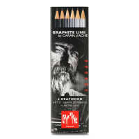 Набір Олівців Caran d'Ache Graphite Line Металевий бокс, 6 шт. 775.306