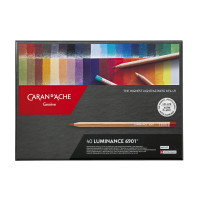 Набор Водостойких Карандашей Caran d'Ache Luminance 6901 Картонный бокс, 40 цветов (7630002327633)
