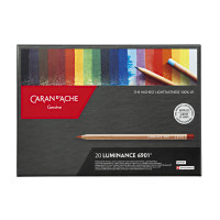 Набор Водостойких Карандашей Caran d'Ache Luminance 6901 Картонный бокс, 20 цветов (7630002327626)