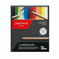 Набір Водостійких Олівців Caran d'Ache Luminance 6901 Картонний бокс, 12 кольорів 6901.712