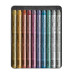 Пастель Восковая Водостойкая Caran d'Ache Neocolor I Металлический бокс, 10 цветов Metallic (7610186239120)