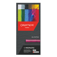 Пастель Масляная Водостойкая Caran d'Ache Neopastel Картонный бокс, 12 цветов (7610186263125)