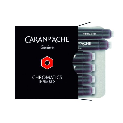 Набір чорнильних картриджів Caran d`Ache Chromatics (6 шт) / Червоний 8021.070