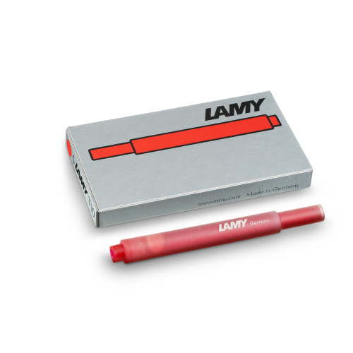 Набор чернильных картриджей Lamy T10 Красный (5 шт.) (4014519020769)