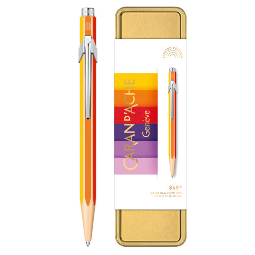 Ручка Caran d'Ache 849 Colour Treasure Тепла веселка + пенал (7630002351058)
