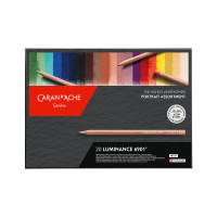 Набор Водостойких Карандашей Caran d'Ache Luminance 6901 Portrait картонный бокс, 20 цветов (7630002343176)