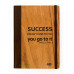 Эко Дневник-мотиватор недатированный деревянный Успех А5, жесткий переплет, 368 стр.
