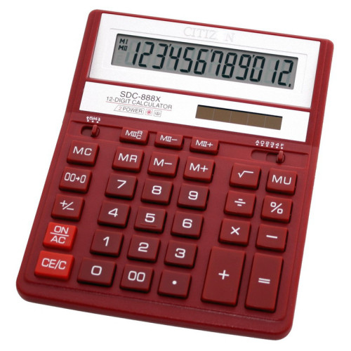 Калькулятор бухгалтерский Citizen 12-разрядный (SDC-888 XRD)