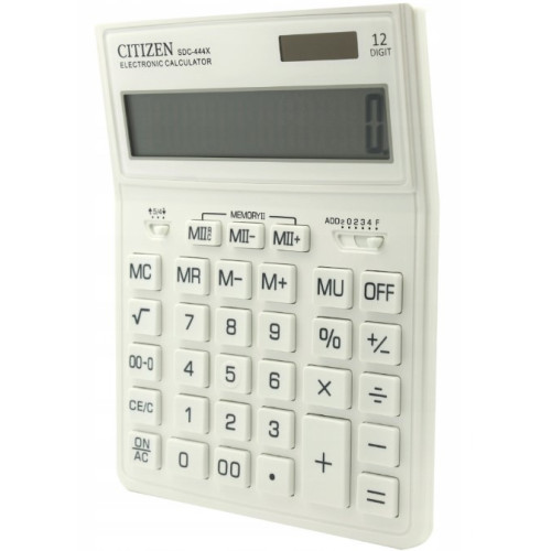 Калькулятор электронный Citizen 12-разрядный (SDC-444X-WH)