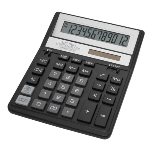 Калькулятор бухгалтерский Citizen 12-разрядный (SDC-888XBK)