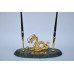 Настольный набор для руководителя Penstand, мраморный (Золотой китайский дракон и 2 ручки) 8185