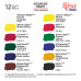 Набор гуашевых красок 12х40 мл Classic ROSA Studio 221550