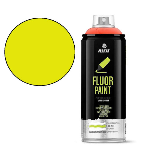 Аерозольна фарба флуоресцентна MONTANA PRO Fluor Paint R-604 400 мл Зелений, EX014PR0604