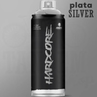 Аэрозольная глянцевая краска MONTANA HC2 400 мл Silver Plata EX014H0101