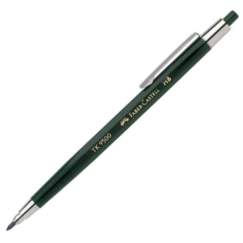 Цанговый карандаш Faber-Castell TK 9500 HB 2.0 мм с металлическим клипом, 139500