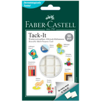 Клейкая масса Faber-Castell TACK-IT 50г в форме квадратов для многоразового использования, 589150