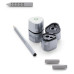 Точилка Faber-Castell TRIO Grip 2001 на 3 отвори з контейнерами срібло, 183800