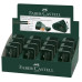 Двойная точилка Faber-Castell Sleeve Castell 9000 с контейнером зеленая, 582800